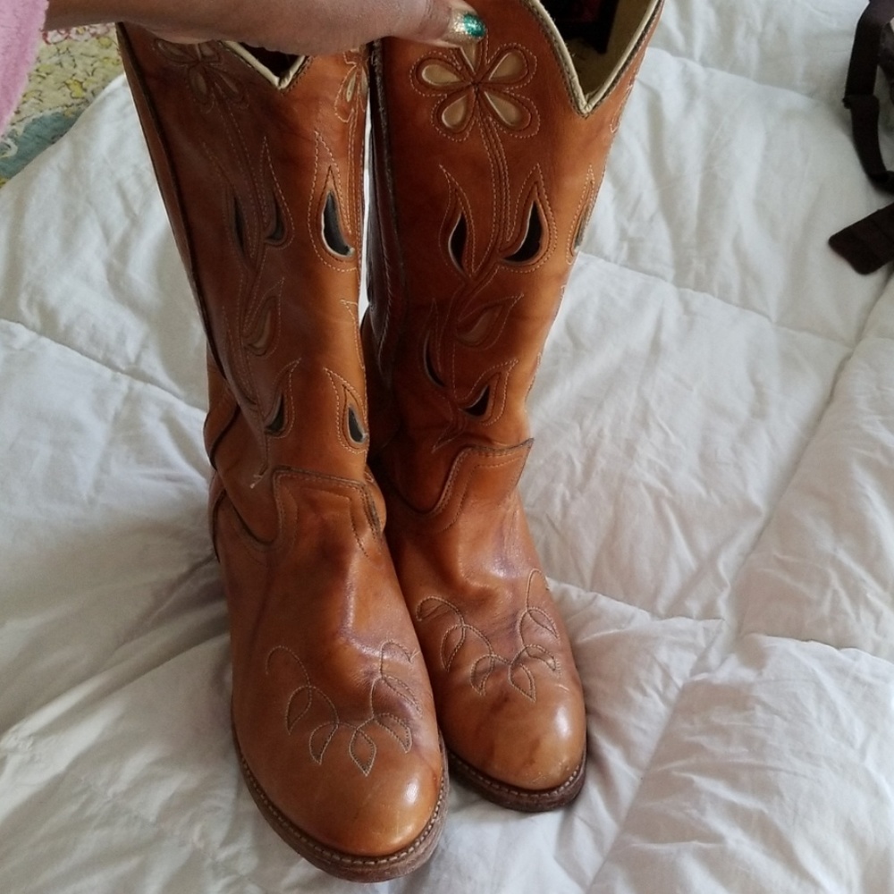 Dingo Western Cot Out Western  Leather Boots